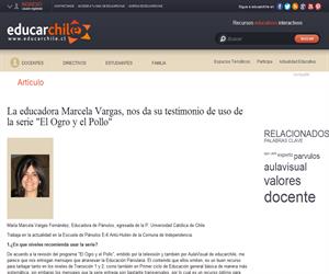 Marcela Vargas: uso de la serie "El Ogro y el Pollo" (Educarchile)