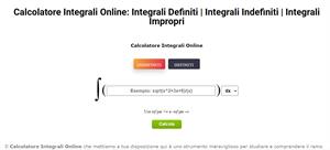 Calcolatore Integrali Online