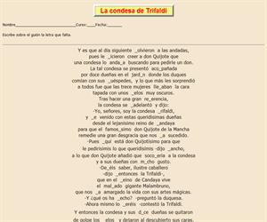 90ª Ficha de ortografía de Don Quijote de la Mancha