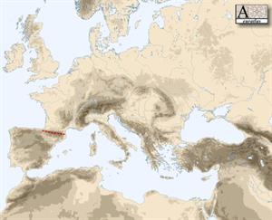 Mapa físico de Europa (euratlas.com)
