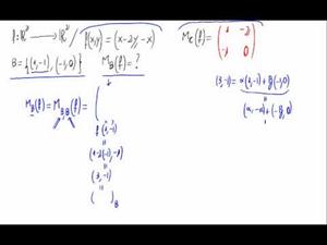 Matriz de una aplicación lineal respecto de una base por definición