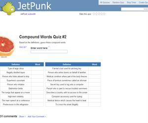 Compound Words Quiz 2