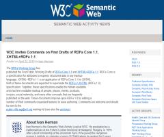 W3C Solicita Comentarios para el primer borrador del RDFa Core 1.1, XHTML+RDFa 1.1