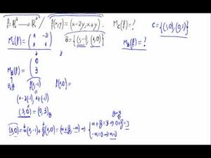 Aplicaciones lineales - Matriz respecto base por definición