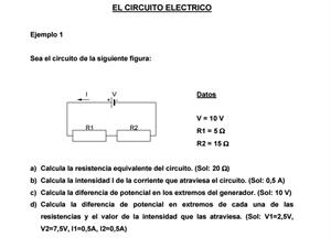 Ejercicios resueltos de circuitos eléctricos ( IES El Majuelo)