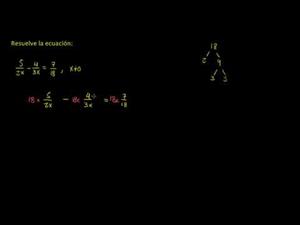 Resolver ecuaciones racionales parte 2 (Khan Academy Español)