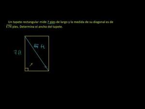 Teorema de Pitágoras 3 (Khan Academy Español)