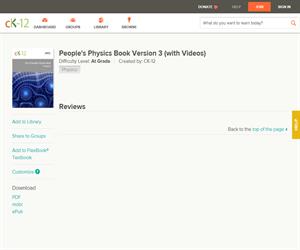 People's Physics Book Version 3 (with Videos?
