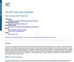 The W3C RDF Data Cube Vocabulary