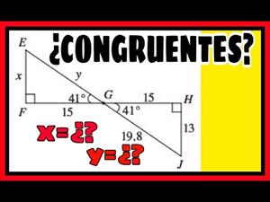 Demostrar que dos triángulos son congruentes. Criterio A.L.A.