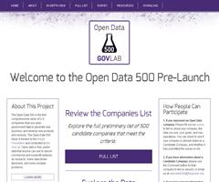 Open Data 500. Empresas estadounidenses que utilizan datos abiertos del gobierno