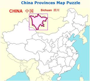 Mapa puzzle de las provincias de China (yourchildlearns.com)