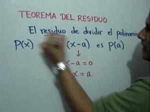 Aplicación del Teorema del Residuo (JulioProfe)