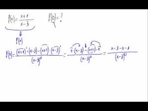 Derivada (cociente de polinomios)