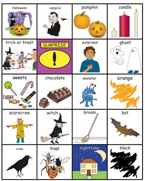 Pictogramas de Halloween. PECS Halloween (Pyramid Educational Consultants UK Ltd)
