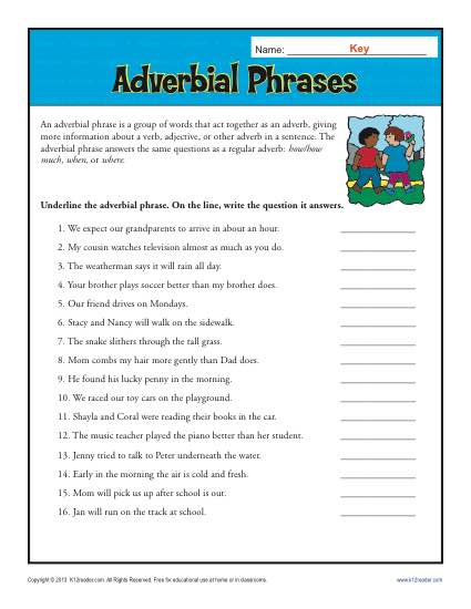 Adverbial Phrases