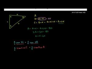 Problema 1 de trigonometría del iit jee (Khan Academy Español)