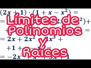 Limites en polinomios y radicales de una funcion
