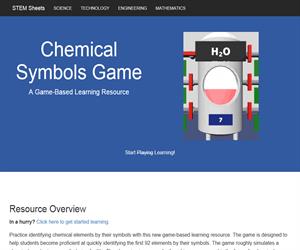 Chemical Symbols Game