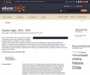 Nuestro Siglo. 1938 - 1945 (Educarchile)