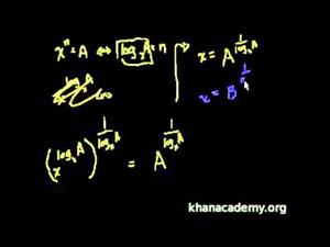 Propiedades del logaritmo 3 (Khan Academy Español)