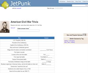 American Civil War Trivia