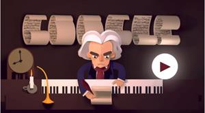 Ayuda a Beethoven a componer su obra desde el 'doodle' de Google