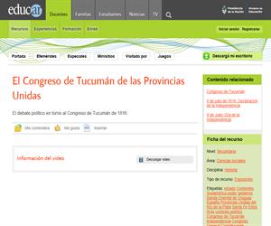 El Congreso de Tucumán de las Provincias Unidas