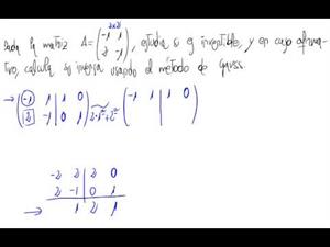 Inversa de una matriz 2x2