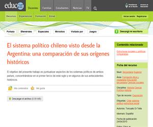El sistema político chileno visto desde la Argentina: una comparación de sus orígenes históricos