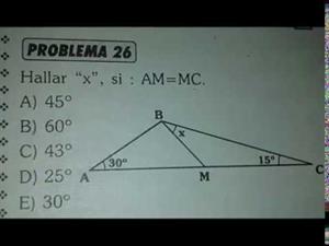 Geometría - Triángulos PROBLEMA DEL 21 AL 30