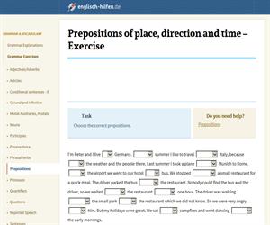 Prepositions of place, direction and time (englisch-hilfen.de)