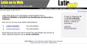 Actividades de Latín en la web (Bachillerato)
