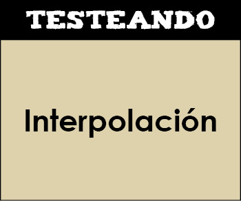Interpolación. 1º Bachillerato - Matemáticas (Testeando)