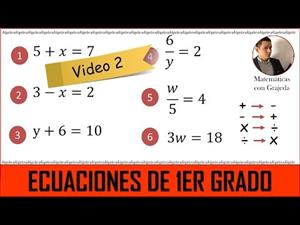Ecuaciones lineales (de 1er grado). Video 2 de 8. #MateYisus