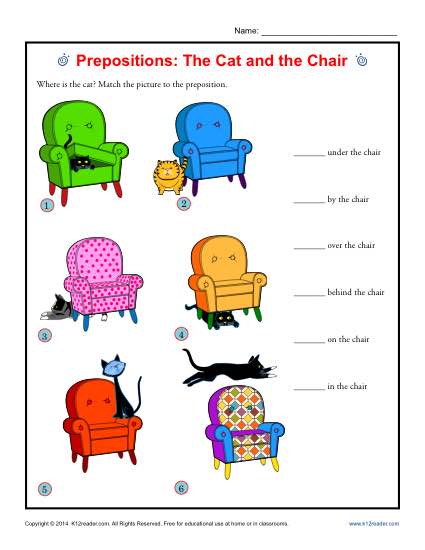 Prepositions: The Cat and the Chair