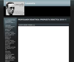 PROPOSAMEN DIDAKTIKOA /PROPUESTA DIDÁCTICA 2010-11 - Lauaxeta