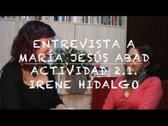 Actividad 2.1. Entrevista a un docente innovador. María Jesús Abad