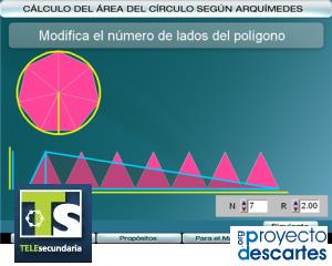 Cálculo del área del círculo de Arquímedes (EnclicloAbierta)