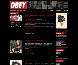 Obey Giant. Web del creador de carteles para la campaña de Obama
