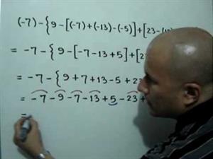 Tres ejemplos de polinomios aritméticos con signos de agrupación (JulioProfe)