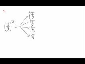 Potencias y exponente fraccionario y negativo - Cuestión 4