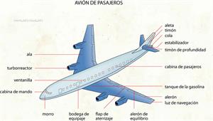 Avión de pasajeros (Diccionario visual)