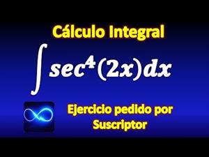 Integral de secante cuarta de 2x, ejercicio resuelto | Cálculo integral