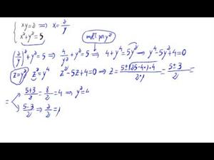 Sistema de ecuaciones de segundo grado (sustitucion)