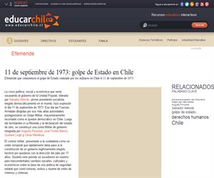 Efeméride golpe de Estado en Chile (Educarchile)