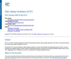 Data Catalog Vocabulary (DCAT)