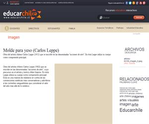 Molde para yeso (Carlos Leppe) (Educarchile)