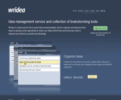 Wridea: Free Online Idea Management and Collaboration Service (Servicio de gestión de ideas y colaboración online)