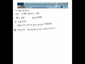 Ecuación de una recta que satisface varias condiciones